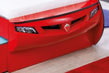 CARBED Кровать-машина Coupe с выдвижной кроватью Red 20.03.1306.00 в Абрамово - abramovo.mebel54.com | фото