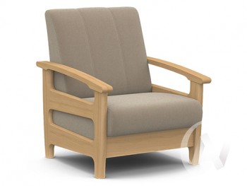 Кресло для отдыха Омега (бук лак/CATANIA LATTE) в Абрамово - abramovo.mebel54.com | фото