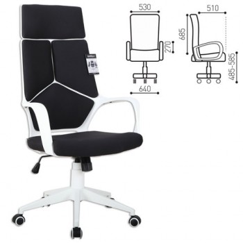 Кресло офисное BRABIX Prime EX-515 (черная ткань) в Абрамово - abramovo.mebel54.com | фото