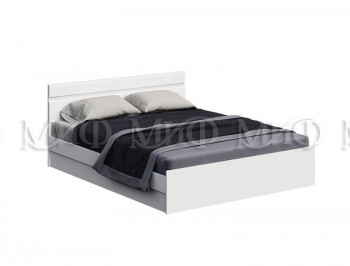 Кровать Нэнси New 1,4м (Белый/белый глянец) в Абрамово - abramovo.mebel54.com | фото