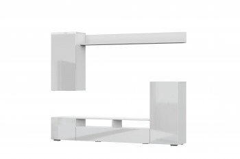 Мебель для гостиной МГС 4 (Белый/Белый глянец) в Абрамово - abramovo.mebel54.com | фото