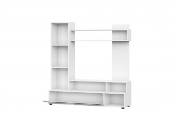 Мебель для гостиной "МГС 9" Белый / Цемент светлый в Абрамово - abramovo.mebel54.com | фото