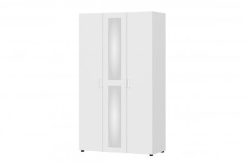 Модульная система "Токио" Шкаф трехстворчатый Белый текстурныйный в Абрамово - abramovo.mebel54.com | фото
