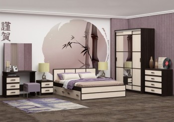 Модульная спальня Сакура в Абрамово - abramovo.mebel54.com | фото