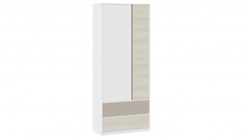 Шкаф для одежды комбинированный «Сканди» Дуб Гарден/Белый/Глиняный серый в Абрамово - abramovo.mebel54.com | фото