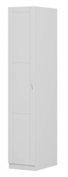 Шкаф однодверный Пегас сборный белый в Абрамово - abramovo.mebel54.com | фото