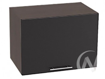 Шкаф верхний Валерия-М ШВГ-510 (Черный металлик/Венге/горизонтальный/глубокий) в Абрамово - abramovo.mebel54.com | фото
